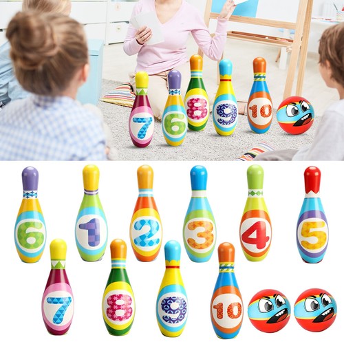 Kid bowling play - play, set