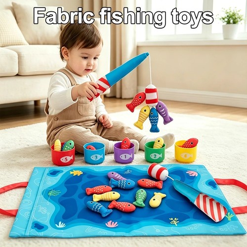 Fabric fishing game for kids - game,