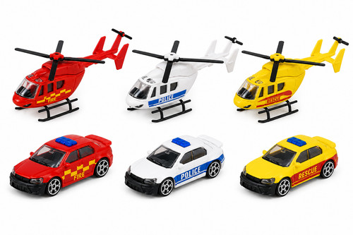Kids emergency vehicle toy set - kids,