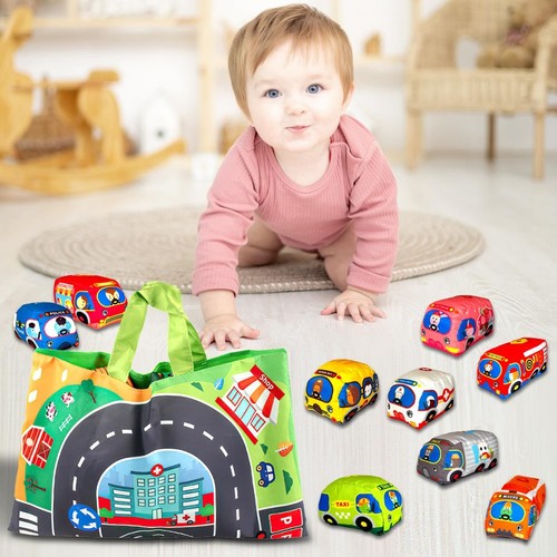 Plush cars toy set foldable - 9,