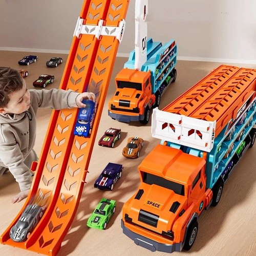 Race track transport truck - race,