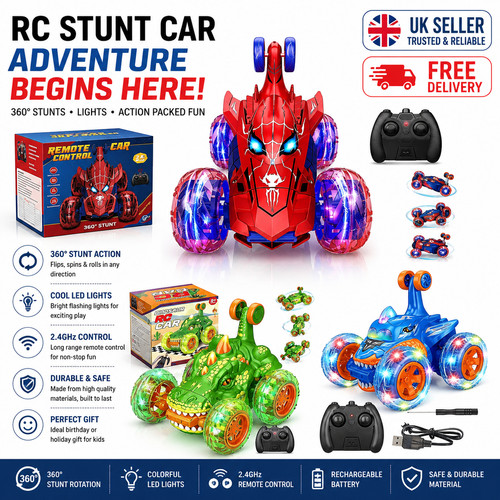 Spiderman stunt car remote - spiderman,